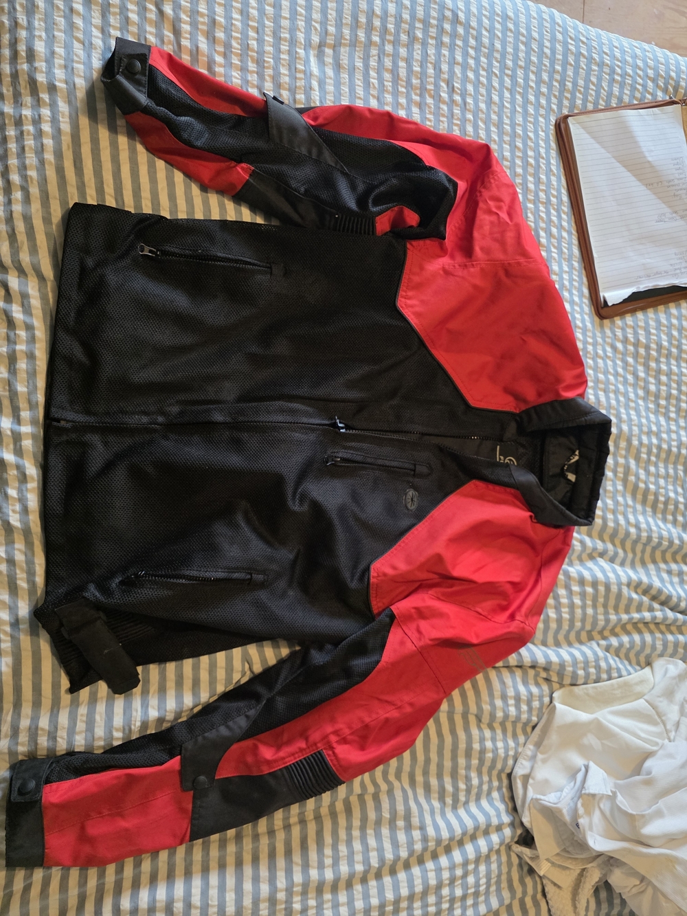 Men's Black and Red Performance Riding Jacket